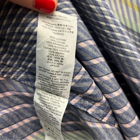 Tory Burch Striped Midi Wrap Dress, Size 4 - Picture 9 of 10